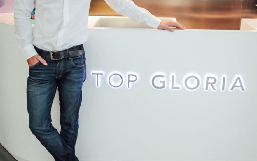 TOP GLORIA品牌連鎖店LED背發光字